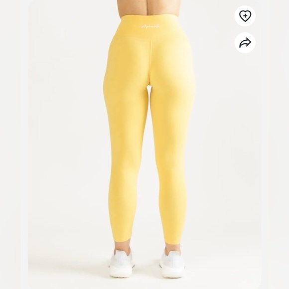 Alphalete Pulse Surge Legging - Citrus Sz L - Picture 5 of 11